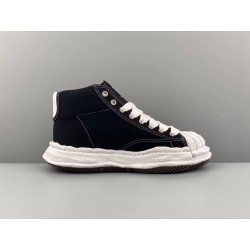 GT Maison MIHARA YASUHIRO MMY Blakey High Black Canvas Sneakers  A08FW736