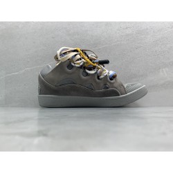 GT Lanvin Curb Sneaker Grey Grey FMSKRK11DRALH22