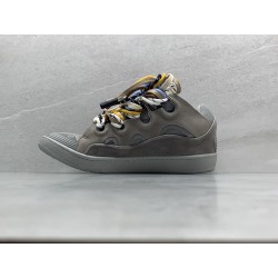 GT Lanvin Curb Sneaker Grey Grey FMSKRK11DRALH22