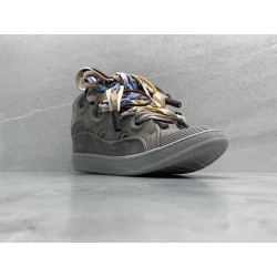 GT Lanvin Curb Sneaker Grey Grey FMSKRK11DRALH22