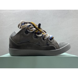 GT Lanvin Curb Sneaker Grey Grey FMSKRK11DRALH22