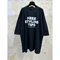 GT Balenciaga Styling Hotline T-Shirt Tee Black