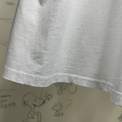 GT Balenciaga Back Collar Logo Embroidered Tee T-Shirt White GT Balenciaga Back Collar Logo Embroidered Tee T-Shirt White