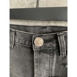 GT Chrome Heart Black Denim With 19 Cross Patch