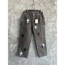 GT Chrome Heart Double Knee Pant With 20 Multicolour Cross Patch