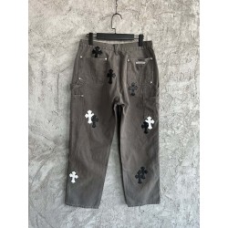 GT Chrome Heart Double Knee Pant With 20 Multicolour Cross Patch