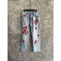 GT Chrome Heart Denim With 27 Red Cross Patch