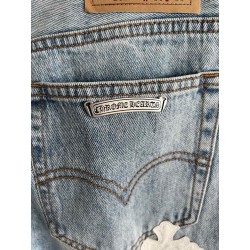 GT Chrome Heart Denim With 19 White Cross Patch