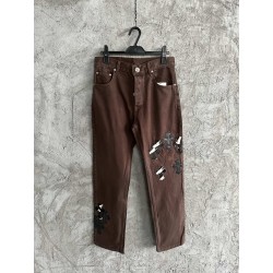 GT Chrome Heart Brown Denim With 26 Cross Patch