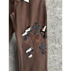 GT Chrome Heart Brown Denim With 26 Cross Patch