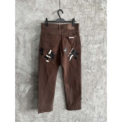 GT Chrome Heart Brown Denim With 26 Cross Patch