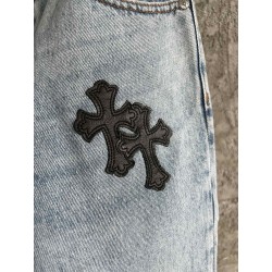 GT Chrome Heart Denim With 20 Black Cross Patch