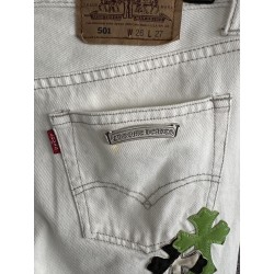 GT Chrome Heart Denim With 18 Cross Patch