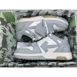 GT Off White Out Of Office OOO Low Tops Grey White OMIA189C99LEA0040901