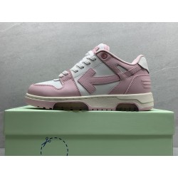 GT Off White Out Of Office OOO Low Tops Pink White OMIA259F21LEA0013001