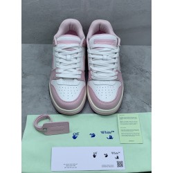 GT Off White Out Of Office OOO Low Tops Pink White OMIA259F21LEA0013001