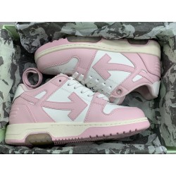 GT Off White Out Of Office OOO Low Tops Pink White OMIA259F21LEA0013001