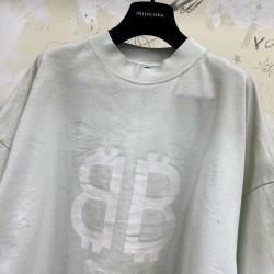 GT Balenciaga Gray Crypto Tee T-shirt 739028TOVN81055