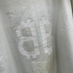 GT Balenciaga Gray Crypto Tee T-shirt 739028TOVN81055
