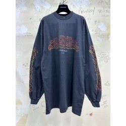 GT Balenciaga 1917 Tee Long Sleeve T-Shirt Black