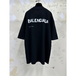 GT Balenciaga Hand Drawn Balenciaga T-Shirt Tee 641675TOVO51070