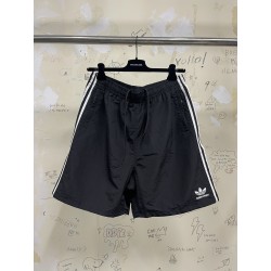 GT Balenciaga Adidas Large Shorts Black White