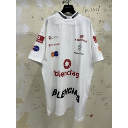 GT Balenciaga Top League T-Shirt Tee White 770919TPVE99000