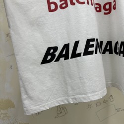 GT Balenciaga Top League T-Shirt Tee White 770919TPVE99000