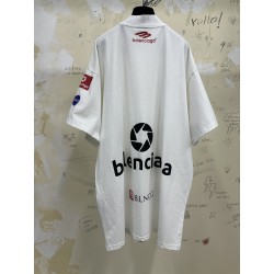 GT Balenciaga Top League T-Shirt Tee White 770919TPVE99000