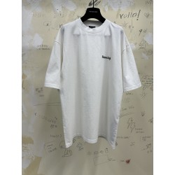 GT Balenciaga BB Ink Splatter T-Shirt Tee White