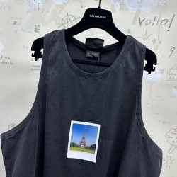 GT Balenciaga Paris By Day Tank Top Black