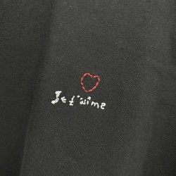 GT Balenciaga JE T'AIME T-Shirt Tee Black