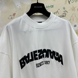 GT Balenciaga Reverse Logo 1917 Tee T-shirt White