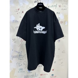 GT Balenciaga Layered Sports T-Shirt Tee Black 739028TPVF21070