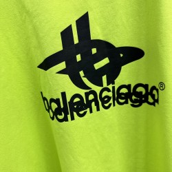 GT Balenciaga Layered Sports T-Shirt Tee Green 739028TPVF21070