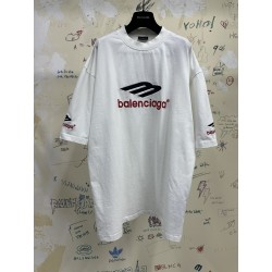 GT Balenciaga 3B Sports Icon T-ShirtTee White 764235TPVD79065