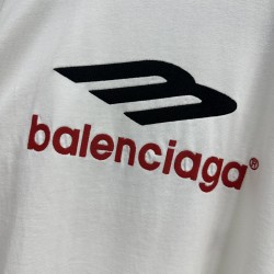 GT Balenciaga 3B Sports Icon Long Sleeve T-Shirt Tee White 720250TPVD79065