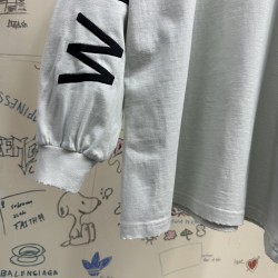 GT Balenciaga Bal.com Long Sleeve T-Shirt White