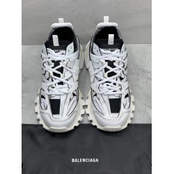 GT Balenciaga Track Sock Sneaker White Black Knit 736330W3SKC9010