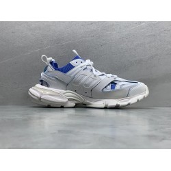 GT Balenciaga Track Sock Sneaker White Blue Knit 736330W3SKC9040