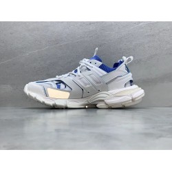 GT Balenciaga Track Sock Sneaker White Blue Knit 736330W3SKC9040
