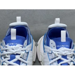 GT Balenciaga Track Sock Sneaker White Blue Knit 736330W3SKC9040