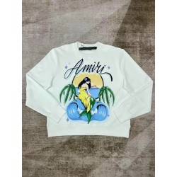 AMIRI Hoodies White With Big Logo