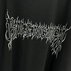 Balenciaga Tshirt  Black With New Logo