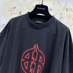 Balenciaga Tshirt With Red Logo