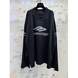 GT Balenciaga 3B Sports Icon Long Sleeve Tee Black