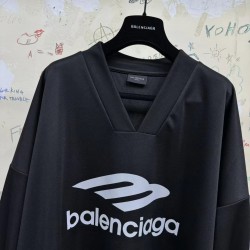 GT Balenciaga 3B Sports Icon Long Sleeve Tee Black