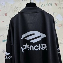 GT Balenciaga 3B Sports Icon Long Sleeve Tee Black