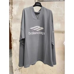 GT Balenciaga 3B Sports Icon Long Sleeve Tee Grey