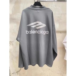 GT Balenciaga 3B Sports Icon Long Sleeve Tee Grey
